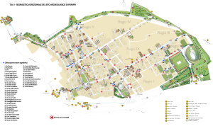 Indicazione dei totem presenti all'interno della città posizionati sulla mappa